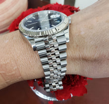 Load image into Gallery viewer, Rolex Datejust 41mm Stainless Steel Jubilee 18k Gold Fluted Blue Dial 126334
