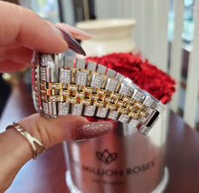 Load image into Gallery viewer, 36mm Rolex Datejust Two-Tone Custom Diamond Bezel Diamond Dial Pave Buckle 16013
