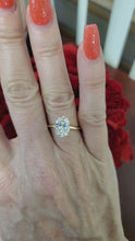 Load and play video in Gallery viewer, 2.00ct Oval Lab Grown Diamond Engagement Ring IGI VS1 E 14k Gold Solitaire 14k Yellow Gold
