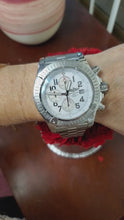 Load and play video in Gallery viewer, Breitling Super Avenger A13370 48mm Steel White Dial Chronograph Auto Watch
