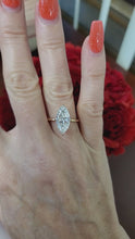 Load and play video in Gallery viewer, 3.01ct IGI Certified Lab Grown Marquise Diamond VS1 F Solitaire Engagement Ring 14k Gold
