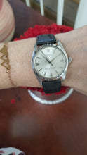Load and play video in Gallery viewer, Rolex Oyster Perpetual 1002 34mm Silver Dial Automatic 1957 Vintage Watch
