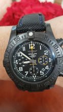 Load and play video in Gallery viewer, Complete Set 45mm Breitling Avenger Hurricane Black Dial BF31 Automatic XB0180E4 Watch
