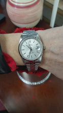 Load and play video in Gallery viewer, Rolex Datejust 16234 36mm Stainless Steel Jubilee Silver Dial White Gold Bezel
