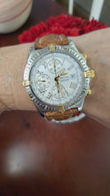 Load and play video in Gallery viewer, 43mm Breitling Crosswind B13355 18k Steel White Roman Dial Chronograph Watch
