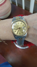 Load and play video in Gallery viewer, Rolex Datejust 16013 Two Tone 36mm Champagne 18k SS Jubilee 1979 Automatic

