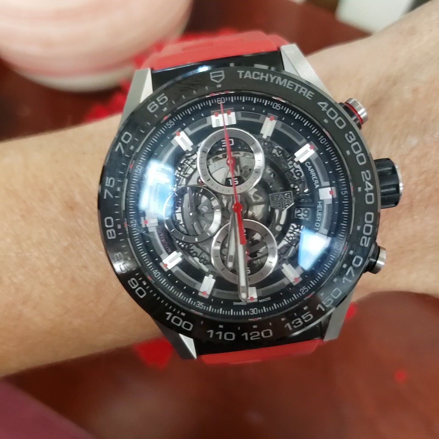 TAG HEUER 時計ケース 黒 赤ステッチ ラグジュアリーウォッチボックス＆ウォッチケース | ウォッチ