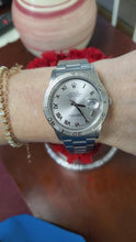 Load and play video in Gallery viewer, Rolex Datejust Turn-O-Graph 16264 Thunderbird 36mm Steel Silver Roman Dial 2002

