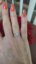 Load and play video in Gallery viewer, 2.02ct IGI Certified Lab Grown Radiant Diamond VVS2 F Solitaire Engagement Ring 14k Gold
