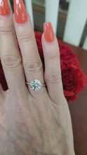 Load and play video in Gallery viewer, 3.00ct IGI Certified Lab Grown Round Diamond VS1 E Solitaire Engagement Ring 14k Gold
