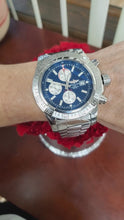Load and play video in Gallery viewer, Breitling Super Avenger II 48mm A13371 Blue Dial Stainless Steel Auto Date Watch

