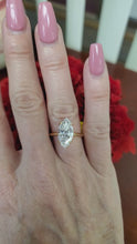 Load and play video in Gallery viewer, 3.08ct IGI Certified Lab Grown Marquise Diamond VS2 E Solitaire Engagement Ring
