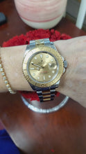 Load and play video in Gallery viewer, Rolex YachtMaster 16623 40mm Two Tone Yellow Gold Dial Oyster Automatic Watch
