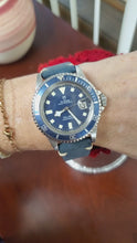 Load and play video in Gallery viewer, Investment Grade Vintage Tudor Submariner "Snowflake" Blue Dial Ref. 94110 –1980 Watch
