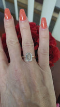 Load and play video in Gallery viewer, 4.10ct IGI Certified Lab Grown Emerald Cut Diamond VS1 F Solitaire Engagement Ring 14k Gold

