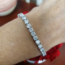 Load and play video in Gallery viewer, 12.50ct Lab Grown Diamond (VS1/EF) Tennis Bracelet in 14k White Gold
