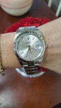 Load and play video in Gallery viewer, 2020 Rolex Datejust 41mm 126334 Silver Dial Oyster Fluted Bezel Complete Set
