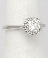 Load image into Gallery viewer, 18k Tacori .72ct T.W. Round Diamond Halo Solitaire Engagement Ring
