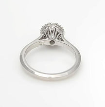 Load image into Gallery viewer, 18k Tacori .72ct T.W. Round Diamond Halo Solitaire Engagement Ring
