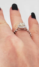 Load image into Gallery viewer, 1.00 CT. T.W. Round Diamond Ornate Halo Engagement Ring 14k White Gold
