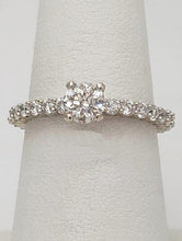 Load image into Gallery viewer, 1.32ctw Round Diamond Solitaire Engagement Ring In 14k White Gold
