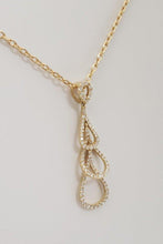 Load image into Gallery viewer, Afarin Collection .47ct Diamond Dangle Triple Drop Pendant 750 18K Yellow Gold
