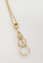 Load image into Gallery viewer, Afarin Collection .47ct Diamond Dangle Triple Drop Pendant 750 18K Yellow Gold
