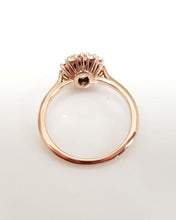 Load image into Gallery viewer, 1.00ct Diamond Oval Halo Engagement Ring In 14k Rose Gold (SI2/F)
