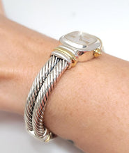 Load image into Gallery viewer, David Yurman 18k Gold &amp; Sterling Silver Mop Cable Watch
