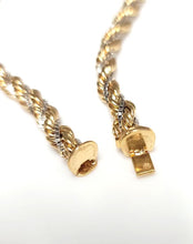 Load image into Gallery viewer, 14k Yellow &amp; White Gold 6mm Cashmere Rope Choker Necklace 16&quot;
