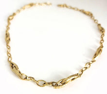 Load image into Gallery viewer, 14k Italian Yellow Gold Oval Hollow Link Chain Necklace 18&quot;
