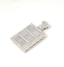 Load image into Gallery viewer, 18k White Gold 4.00ct Diamond Baguette Pendant
