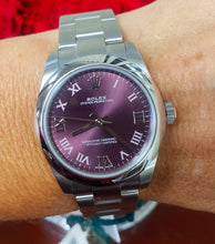 Load image into Gallery viewer, 2020 Rolex 31mm Oyster Perpetual Automatic Purple Grape Stainless Steel 177200
