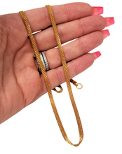 Load image into Gallery viewer, 23k Yellow Gold 3mm Mesh Chain Necklace 20&quot;
