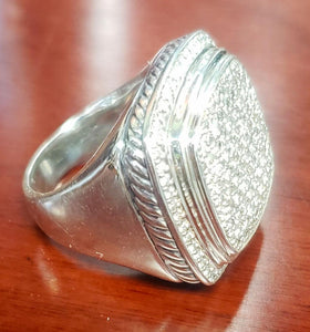 David Yurman 26mm Diamond Albion Ring