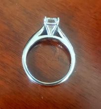 Load image into Gallery viewer, 1.50ct Emerald Cut Diamond Engagement Ring in 14k White Gold
