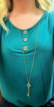 Load image into Gallery viewer, Tiffany &amp; Co. 18k Yellow Gold Key Long Necklace 36&quot;
