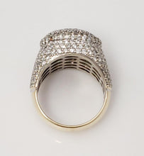 Load image into Gallery viewer, Mens 5.00ct Diamond Round XL Ring in 10k Yellow Gold
