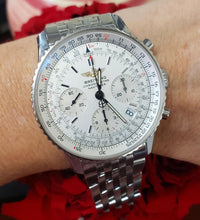 Load image into Gallery viewer, 41mm Breitling Navitimer Chronograph Stainless Steel Automatic Watch A23322
