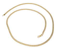 Load image into Gallery viewer, Mens 14k Yellow Gold 4mm Solid Curb Link Chain Necklace 25 1/2&quot;

