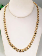 Load image into Gallery viewer, 9.7-6mm Tapered Italian San Marco Necklace In 14k Yellow Gold
