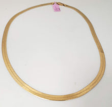 Load image into Gallery viewer, 14k Yellow Gold Herringbone Chain Necklace 6mm 20&quot;
