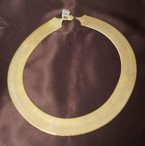 20.8mm Herringbone Chain Necklace in 10k Yellow Gold 20" 84g