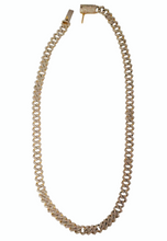 Load image into Gallery viewer, Mens 10k Yellow Gold 11.40ct Diamond Curb Link Chain Necklace 22&quot;
