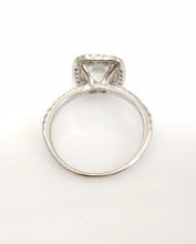 Load image into Gallery viewer, 1 1/2ct T.W. ROUND DIAMOND HALO ENGAGEMENT RING in 14K WHITE GOLD
