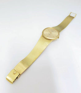 31mm GOLD ROLEX GENEVE CELLINI DRESS WATCH in 14K YELLOW GOLD
