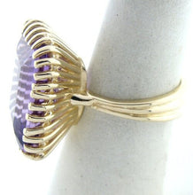 Load image into Gallery viewer, 14K YELLOW GOLD SYNTHETIC AMETHYST RING
