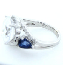 Load image into Gallery viewer, 11.65ct ROUND CZ ENGAGEMENT RING 18K WHITE GOLD SEMI MOUNT

