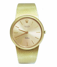 Load image into Gallery viewer, 31mm GOLD ROLEX GENEVE CELLINI DRESS WATCH in 14K YELLOW GOLD
