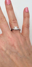 Load image into Gallery viewer, 14k White Gold 1.20ctw Diamond Princess Solitaire Engagement Ring
